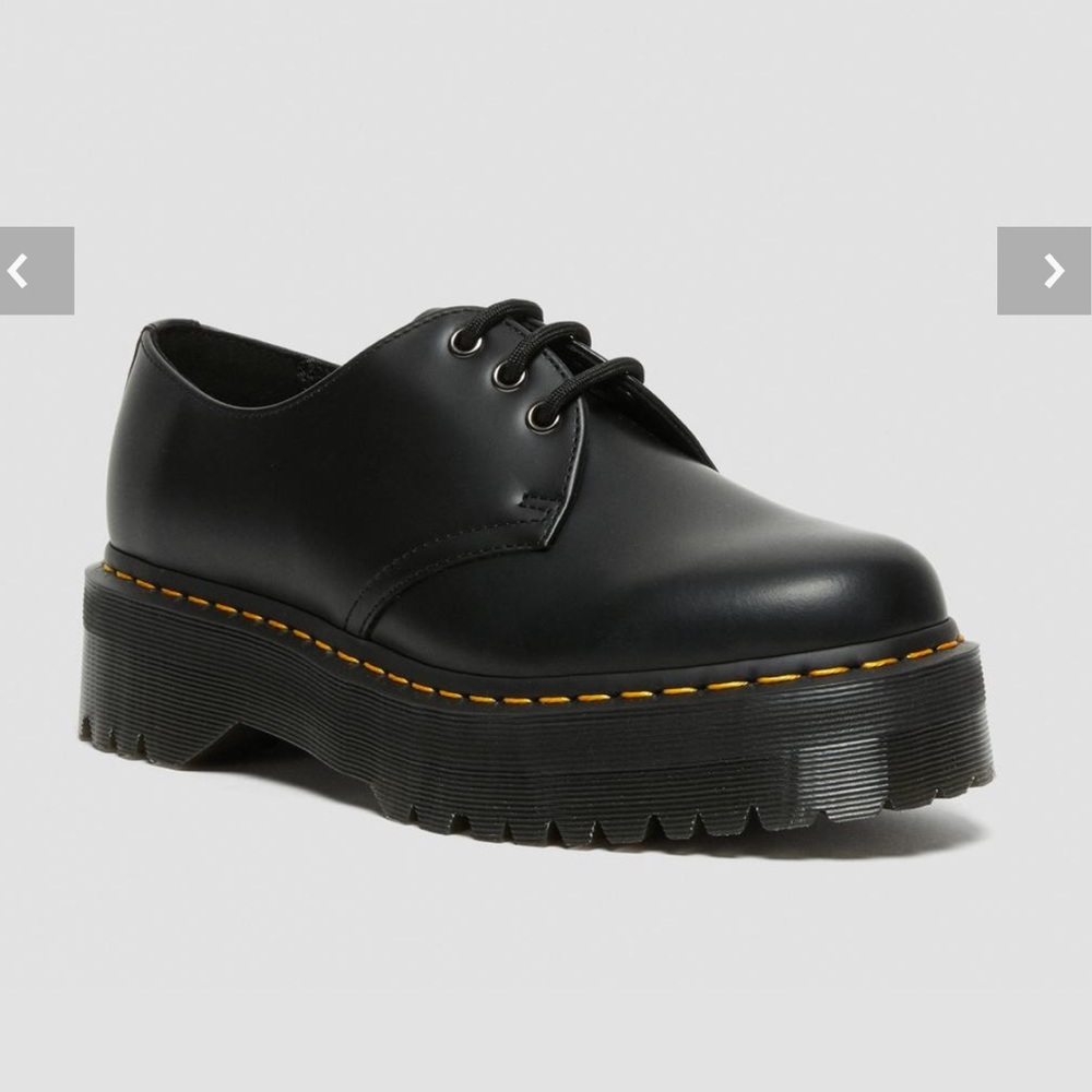 1461 Dr Martens Smooth Leather Platform Shoes